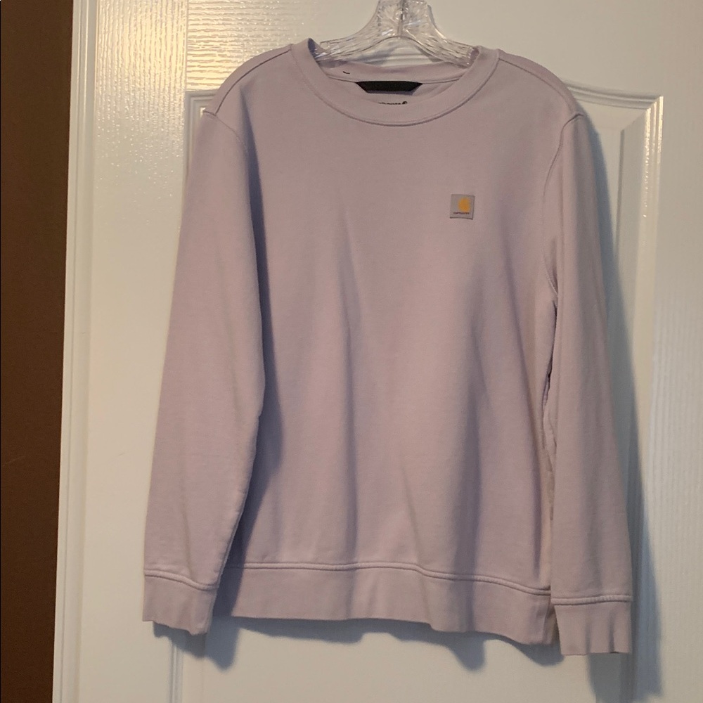 Carhartt Men's Light Purple Crewneck Sweater